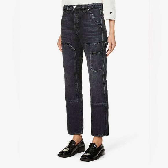 New! Frame Le Souch Faded High-Rise Straight-Leg Jeans 🖤 size 25 NWT - Picture 7 of 13